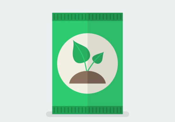 Fertilizer in flat style. Vector illustration