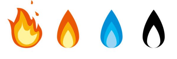 It is an illustration of a Fire icons.