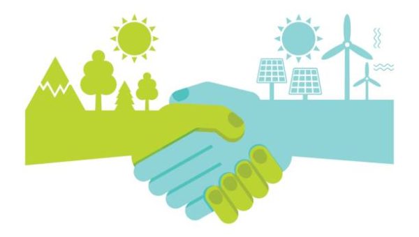 World Environment Day poster. Green energy concept. Save environment, taking care of nature. Flat vector cartoon illustration. Objects isolated on a white background.